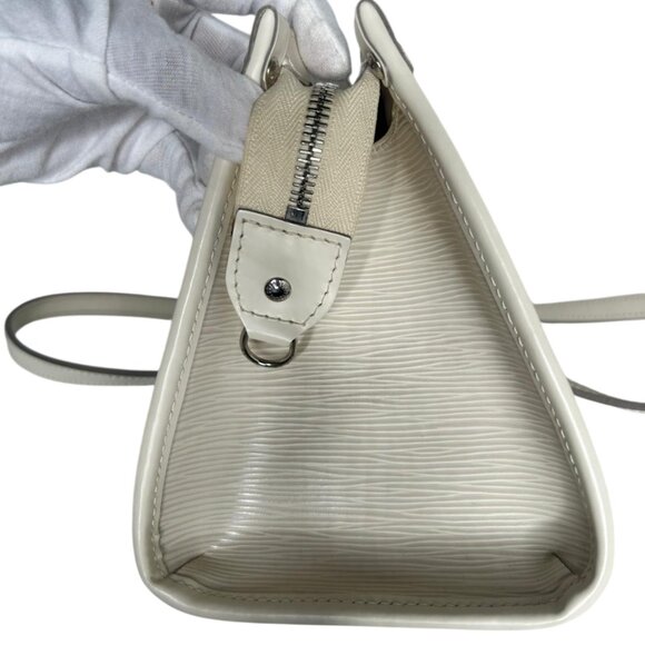 💎✨Beautiful✨💎Authentic Louis Vuitton Epi Madeleine PM Hand Bag Ivoire White - Picture 6 of 16